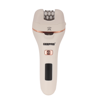 Geepas GLS86059 4-in-1 Rechargeable Ladies Epilator Set | Hair Shaver| Epilator & Dual Callous Remover Heads| LED Battery Display| 2-Speed Levels| 2 Years Warranty