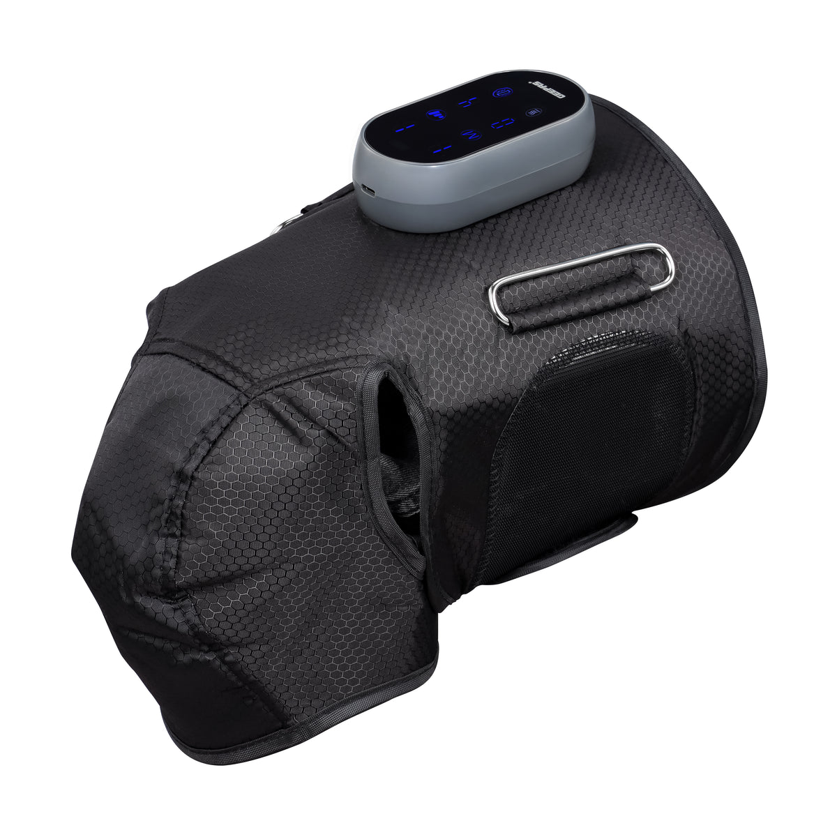 Geepas GM86094UK 2-in-1 Knee & Calf Leg Massager | 4 Massage Modes| 3 Airbag Levels| Heat Therapy| LCD Touch Panel| 15-Min Timer| Air Compression | 2 Years Warranty