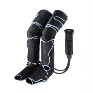 Geepas GM86096UK 3-in-1 Foot, Calf & Thigh Massager | 6 Massage Modes | 3 Intensity Levels | Air Compression | Adjustable Wraps | 20-Min Timer | 2 Years Warranty