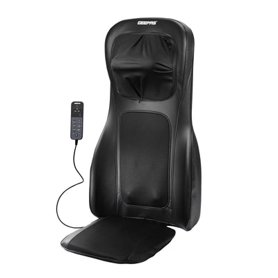 Geepas Ultimate Massager Combo | Foot & Leg Massager GM86105 + Full-Body Massage Chair Pad GM86104 with Shiatsu, Tapping, Vibration, Air Pressure & 2-Year Warranty