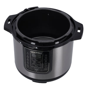 Geepas Digital Multi Cooker GMC35030 | 12L Capacity |  1600W Power | 14 Intelligent Cooking Programs| LED Display| 24-Hour Preset Function | Multi-Safety Devices