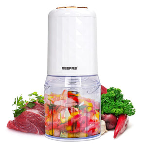 Geepas Multi Chopper GMC42012 | 500W| 0.5L Capacity Bowl |Stainless Steel Blades |Mincing Function| Coarse and Fine |Suitable for Vegetables, Fruits Etc/2 Year Warranty