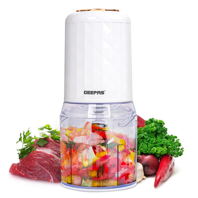Geepas Multi Chopper GMC42012 | 500W| 0.5L Capacity Bowl |Stainless Steel Blades |Mincing Function| Coarse and Fine |Suitable for Vegetables, Fruits Etc/2 Year Warranty