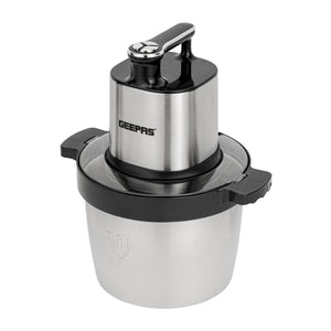 Geepas 6L Commercial Multi Chopper GMC42023 | Powerful 1000W Motor | Stainless Steel Bowl | 4 Sharp Blades | 2 Speed Settings & Pulse Function | Durable & Easy to Clean