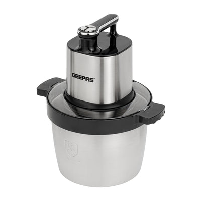 Geepas 6L Commercial Multi Chopper GMC42023 | Powerful 1000W Motor | Stainless Steel Bowl | 4 Sharp Blades | 2 Speed Settings & Pulse Function | Durable & Easy to Clean