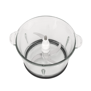 Geepas GMC42024 Multi Chopper | 3L Glass Bowl | 500W Powerful Motor | Stainless Steel Double Blade | 3 Speed Control & Safety Protection for Fast Food Preparation