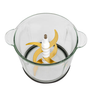 Geepas 3L Multi Chopper- GMC42029 | 500W Compact Multi-Purpose Chopper with Mincing, Coarse & Fine Cutting | Stainless Steel Housing, Cutter Pole & Gear | 2Year Warranty