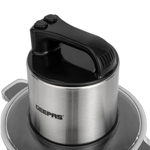 Geepas GMC42031 Multi Chopper |10L Stainless Steel Bowl |1500W Powerful Motor |2 Speed Settings with Pulse Function | Heavy-Duty| Durable| Easy to Clean| 2-Year Warranty|