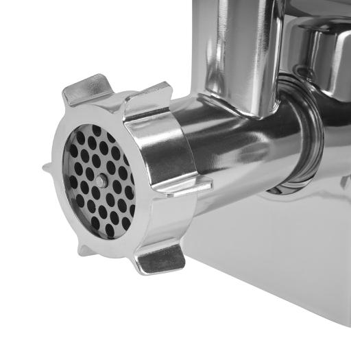 Geepas GMG1911 Meat Grinder | 1600W Powerful Motor| Reverse Function| Stainless Steel Blade| Aluminium Gearbox| 3 Cutting Plates| Sausage & Kebbe Accessories| Food Pusher