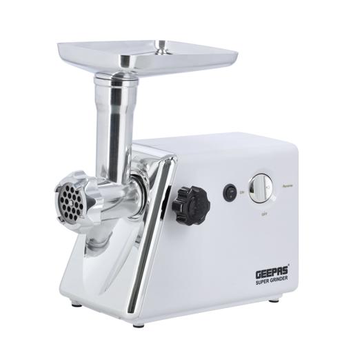 Geepas GMG765 8-in-1 Meat Grinder | 1500W Powerful Motor | Reverse Function | 3 Metal Cutting Blade | Meat Mincer, Sausage Grinder  | Vegetable & Grater Attachments
