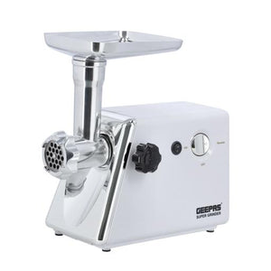 Geepas GMG765 8-in-1 Meat Grinder | 1500W Powerful Motor | Reverse Function | 3 Metal Cutting Blade | Meat Mincer, Sausage Grinder  | Vegetable & Grater Attachments