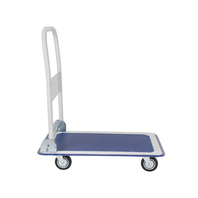 Geepas GMH59317 Platform Hand Truck 300kg Load Capacity | Heavy Duty Foldable Platform Trolley | Anti-Slip Platform & Smooth Wheels for Warehouse, Office & Industrial Use