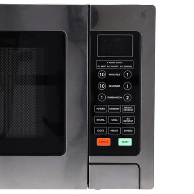 Geepas  Digital Grill Microwave Oven GMO1897 |30L |1000W | Multiple Cooking Menus| Child Safety Lock| Digital Control Panel | Reheating, Defrost & Grill | 1-Year Warranty