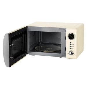 Geepas 20L  Digital Microwave Oven- GMO2025CW  | 700W Power | 12 Quick Start Presets | Defrost Function | Child Lock|  Stylish Retro Design |   Compact & Efficient