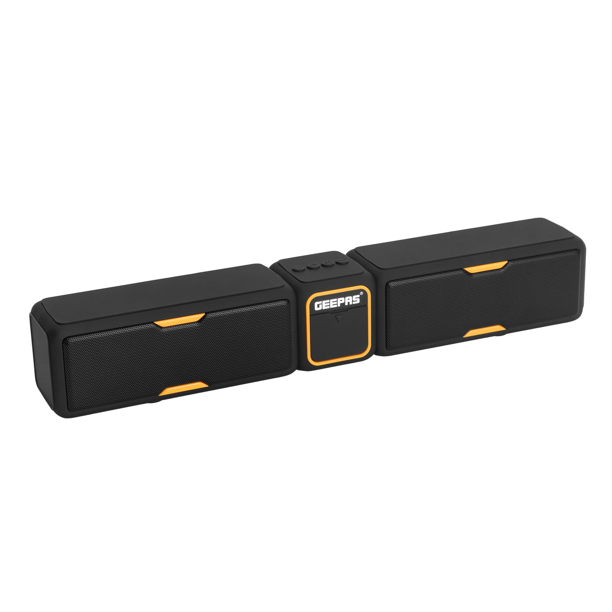 Geepas GMS11141UK Soundbar Bluetooth Speaker | Powerful 20W Stereo Output | 4 Built-In Speakers| TWS Connectivity| Bluetooth 5.0| FM/USB/TF/AUX Support| 2 Years Warranty