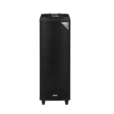 Geepas GMS11153 Rechargeable Professional Speaker with UHF Mic | Bluetooth Party Speaker | True Wireless Stereo |UHF wireless microphone | External DC 12V power input