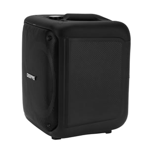 Geepas GMS11161 Portable Party Speaker with Powerful 8-Inch Woofer| Dynamic LED Lights| Bluetooth Streaming| TWS Stereo Pairing| Wireless Microphone|  2 Years Warranty