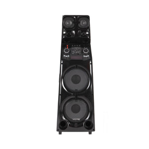 Geepas Professional Active Speaker System GMS11169 with Bluetooth| UHF Microphone| LED Display| Graphic Equalizer| X-Bass Control| FM Radio| USB/SD/TF & Remote Control