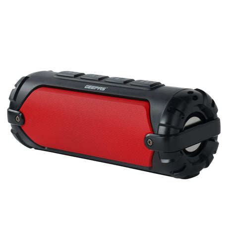 Geepas GMS11180 Rechargeable Bluetooth Speaker | TWS Portable Wireless Speaker | Multiple Playback Options | Hands-Free Calling |1200mAh Rechargeable Battery | Durable