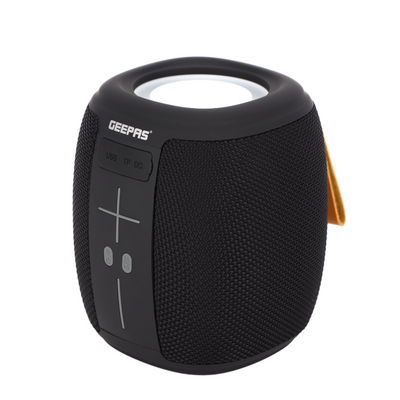 Geepas GMS11181 Portable Bluetooth Speaker with RGB Lights | Powerful Sound Output| | USB/TF/AUX Input | FM Radio| Built-in Rechargeable Battery|  2-Year Warranty