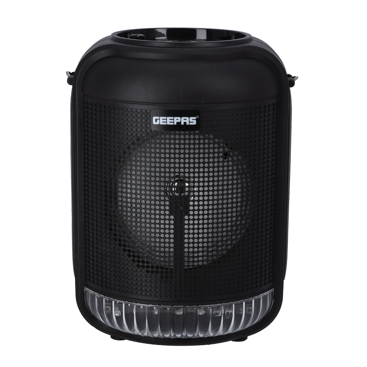 Geepas GMS11186 Rechargeable Portable Speaker | 25000W PMPO| Bluetooth & TWS| 6.5” Woofer| FM/USB/TF/AUX| LED Light| Wireless Mic| 3.7V 1800mAh Battery| 2 Years Warranty