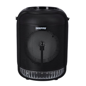 Geepas GMS11186 Rechargeable Portable Speaker | 25000W PMPO| Bluetooth & TWS| 6.5” Woofer| FM/USB/TF/AUX| LED Light| Wireless Mic| 3.7V 1800mAh Battery| 2 Years Warranty