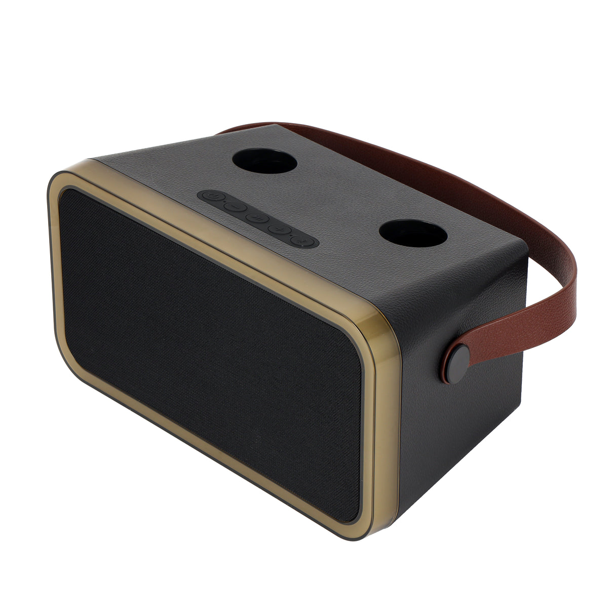 Geepas GMS11188 Karaoke Speaker |20W Output with Full LED Lighting| Dual Wireless Microphones| Bluetooth 5.1 Connectivity| USB Support| Built-in Battery|2 Years Warranty