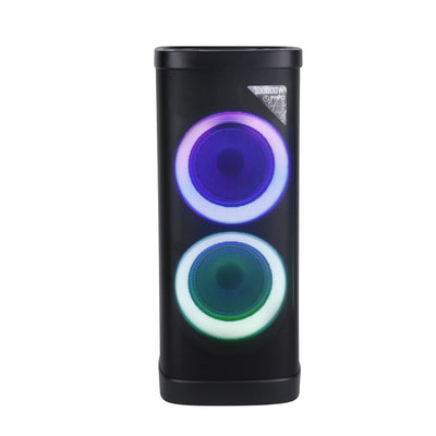 Geepas GMS11191 Rechargeable Professional Speaker with Bluetooth| UHF Microphone |  RGB LED Lights | Karaoke | FM Radio | USB/TF Playback and  100000W PMPO Sound