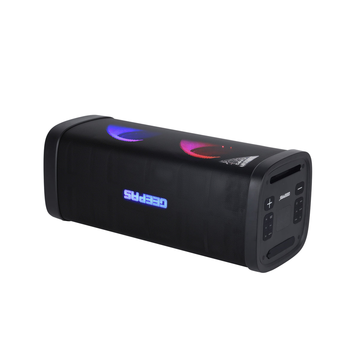 Geepas GMS11191 Rechargeable Professional Speaker with Bluetooth| UHF Microphone |  RGB LED Lights | Karaoke | FM Radio | USB/TF Playback and  100000W PMPO Sound