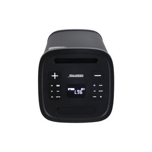 Geepas GMS11191 Rechargeable Professional Speaker with Bluetooth| UHF Microphone |  RGB LED Lights | Karaoke | FM Radio | USB/TF Playback and  100000W PMPO Sound