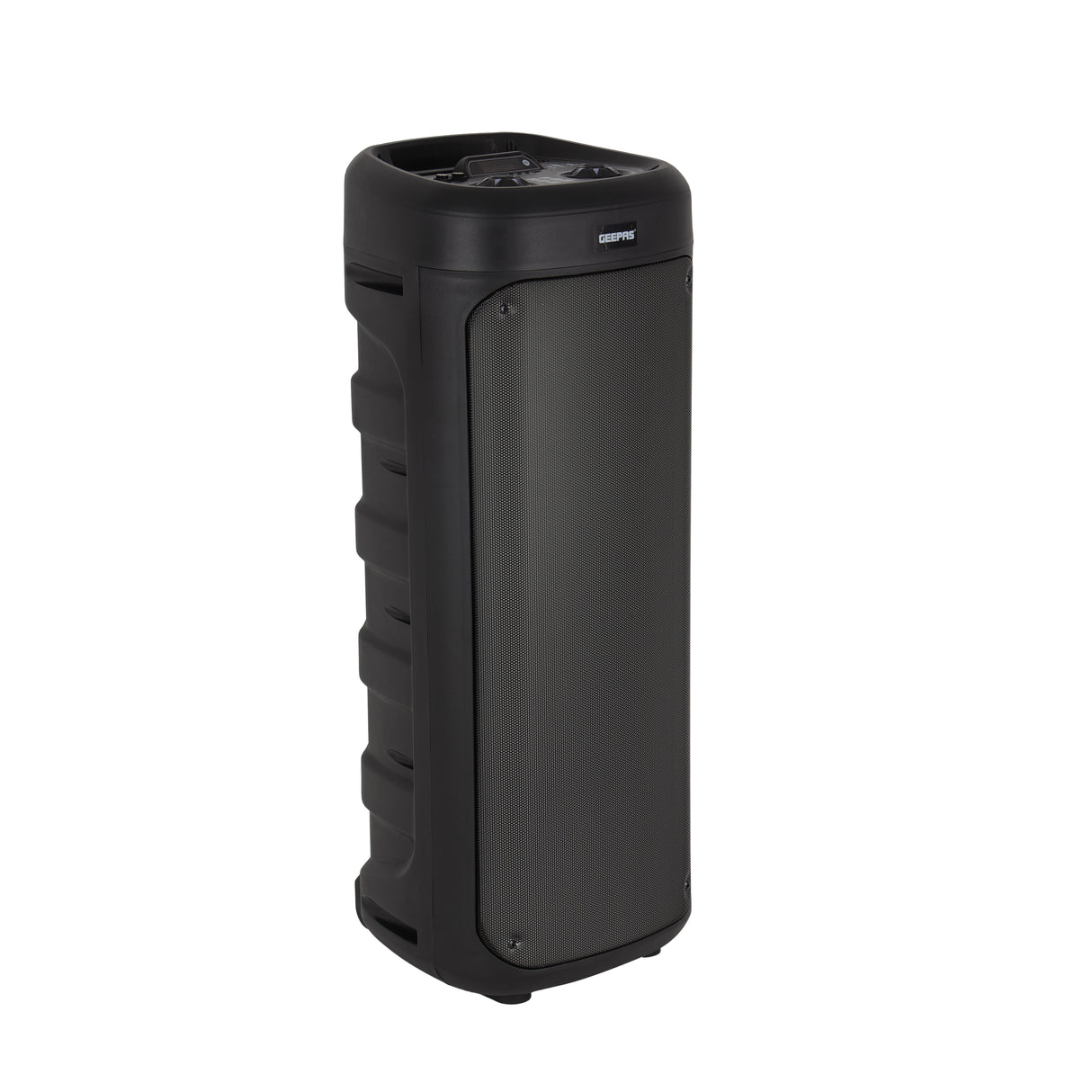 Geepas GMS11194 Rechargeable Portable Speaker | Powerful 30000W PMPO Output| Dynamic RGB Flame Lights| Bluetooth| USB/TF/FM Support| Wireless Microphone| 2 Years Warranty