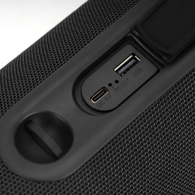 Geepas Waterproof Bluetooth Speaker GMS11199 | Portable Wireless Speaker with RGB Lights, USB/TWS Support, 10M Bluetooth Range, 3600mAh Battery & IPX5 Waterproof Design