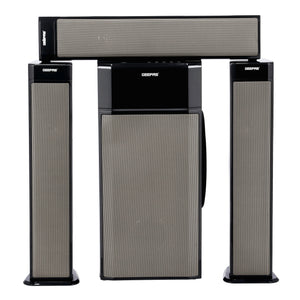 Geepas GMS8522 3.1 Channel Multimedia Speaker System | 40000W PMPO | Bluetooth| USB/SD/AUX Support | FM Radio| RGB Lights| LED Display| EQ Function|  2-Year Warranty