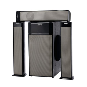 Geepas GMS8522 3.1 Channel Multimedia Speaker System | 40000W PMPO | Bluetooth| USB/SD/AUX Support | FM Radio| RGB Lights| LED Display| EQ Function|  2-Year Warranty