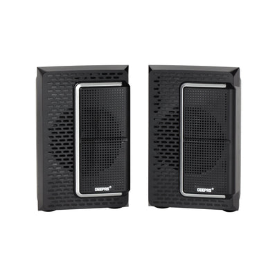 Geepas GMS8585 2.1 Channel Multi-Media Speaker System | 30000W PMPO Sound| Bluetooth | USB/SD/FM | LED Display | Remote Control | Built-in Amplifier | 2-Year Warranty