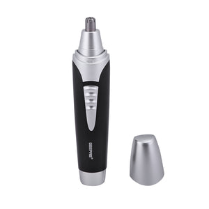 Geepas GNT8651 Nose & Ear Trimmer | Precision Cutting System | Wet & Dry Use| Battery Operated| Protective Cap & Cleaning Brush | Compact Design for Gentle Grooming