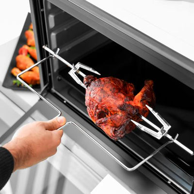 Geepas Electric Oven GO4452 | 60L Large Capacity | 2000W Power with Convection & Rotisserie Function | Adjustable Temperature Control | Durable Design | 2 Years Warranty