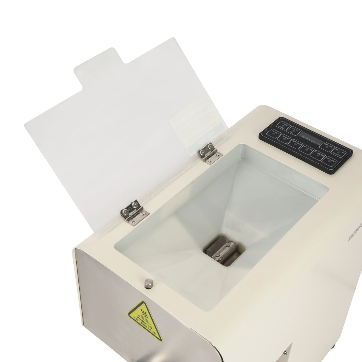 Geepas GOP63091 Household Oil Press Machine | 2-in-1 Hot & Cold Press Oil Extractor | Automatic Feeding | Intelligent Temperature Control | 600W Motor for Home Use