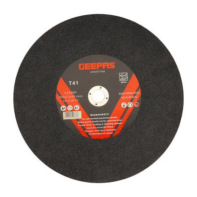 Geepas GPA59194 Metal Cutting Disc|  355mm x 3mm x 25.4mm for 14 Inch Chop Saws | Heavy-Duty Type | 41 Abrasive Cutting Wheel for Fast and  Precise Metal Cutting