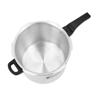 Geepas GPC328 10L Aluminium Pressure Cooker | Induction Bottom| Anti-Implosion Lid| Improved Safety Valve| Extra Gasket | 5-Year Warranty for Safe Large-Capacity Cooking