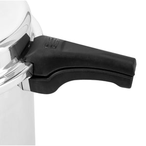 Geepas GPC329 12L Aluminium Pressure Cooker | Induction & Gas Compatible Base | Anti-Implosion Lid | Responsive Safety Valve | Extra Gasket Included | 5-Year Warranty