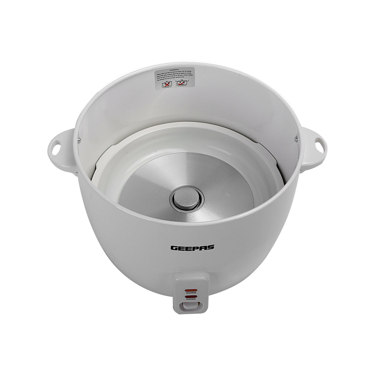 Geepas  Automatic Rice Cooker GRC4327 | 2.8L Large Capacity | 900W Power | Cook, Steam & Keep Warm Function | Non-Stick Inner Pot |  Energy Efficient | 2 Years Warranty