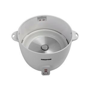Geepas  Automatic Rice Cooker GRC4327 | 2.8L Large Capacity | 900W Power | Cook, Steam & Keep Warm Function | Non-Stick Inner Pot |  Energy Efficient | 2 Years Warranty