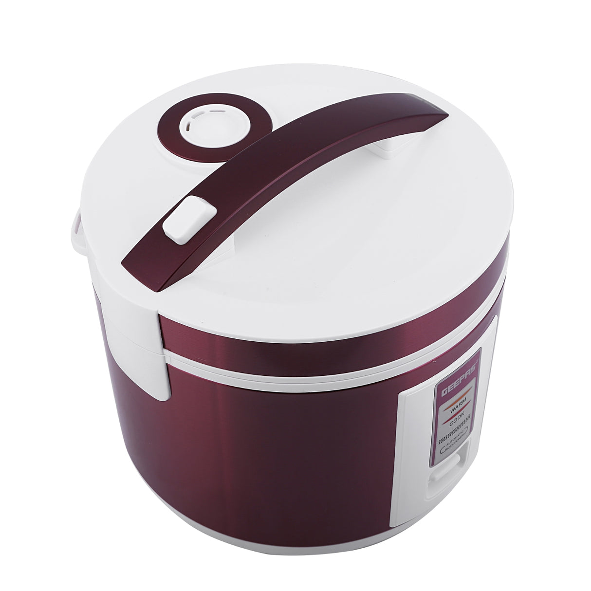 Geepas Stainless Steel Rice Cooker GRC4328 | 1.5L Capacity |Cook, Steam & Keep Warm | Durable Stainless Steel Body, Non-Stick Inner Pot & Easy to Clean | 2 Years Warranty