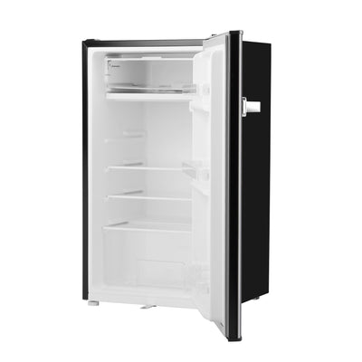 Geepas GRF1212BXE 120L Single Door Mini Defrost Refrigerator| 92L Net Capacity |Quick Cooling Technology | Low Noise Operation | Low Voltage Protection |1-Year r Warranty