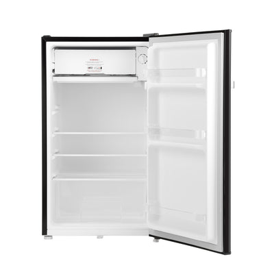 Geepas GRF1212BXE 120L Single Door Mini Defrost Refrigerator| 92L Net Capacity |Quick Cooling Technology | Low Noise Operation | Low Voltage Protection |1-Year r Warranty