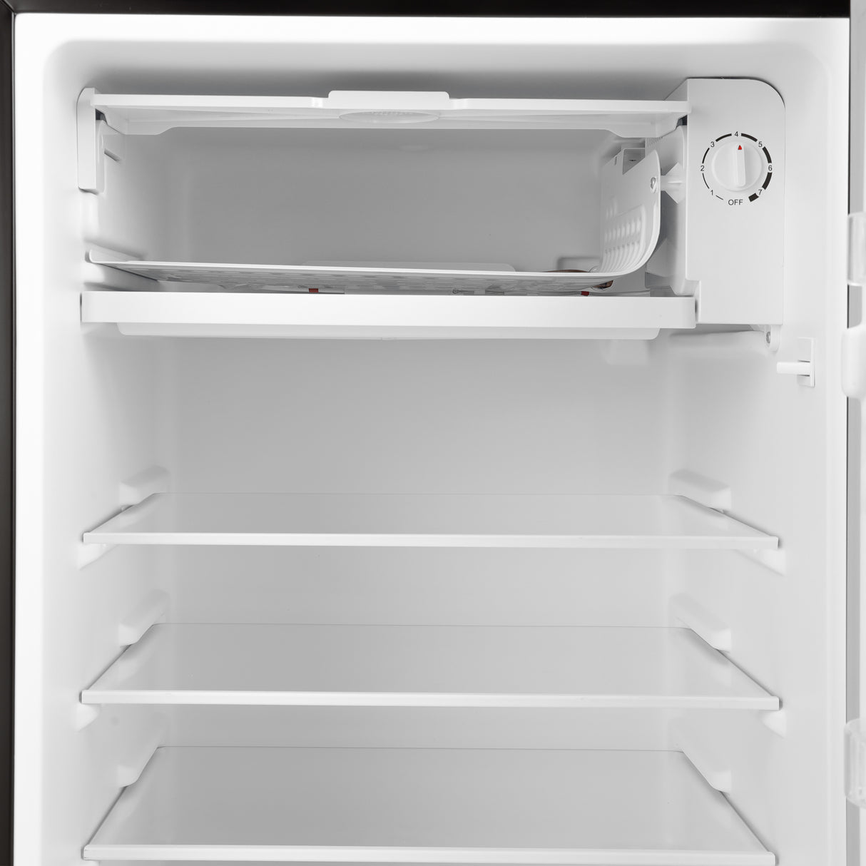 Geepas GRF1212BXE 120L Single Door Mini Defrost Refrigerator| 92L Net Capacity |Quick Cooling Technology | Low Noise Operation | Low Voltage Protection |1-Year r Warranty