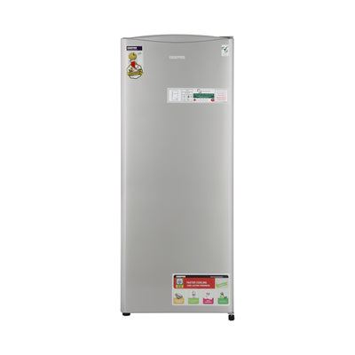 Geepas Defrost Single Door Refrigerator- GRF2050SPE/ Quick Cooling, Low Noise, Easy Cleaning/  Recessed Handle & Glass Shelves, Perfect for Small Spaces/  1 Year Warranty