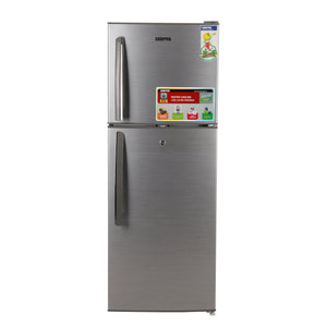 Geepas Double Door Refrigerator - Free Standing Durable Double Door Refrigerator, Gross 200L & Net 138L capacity, Quick Cooling & Long-lasting Freshness, Low Noise, Low Energy Consumption, Defrost Refrigerator | 1 Year Warranty