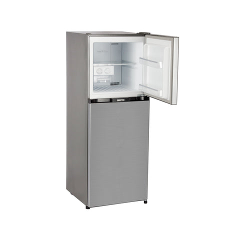 Geepas GRF2708WPN Total No Frost Double Door Refrigerator| 270L Gross Capacity |   Double Door Design | Quick Cooling System | Electronic Controls |Low Noise Operation